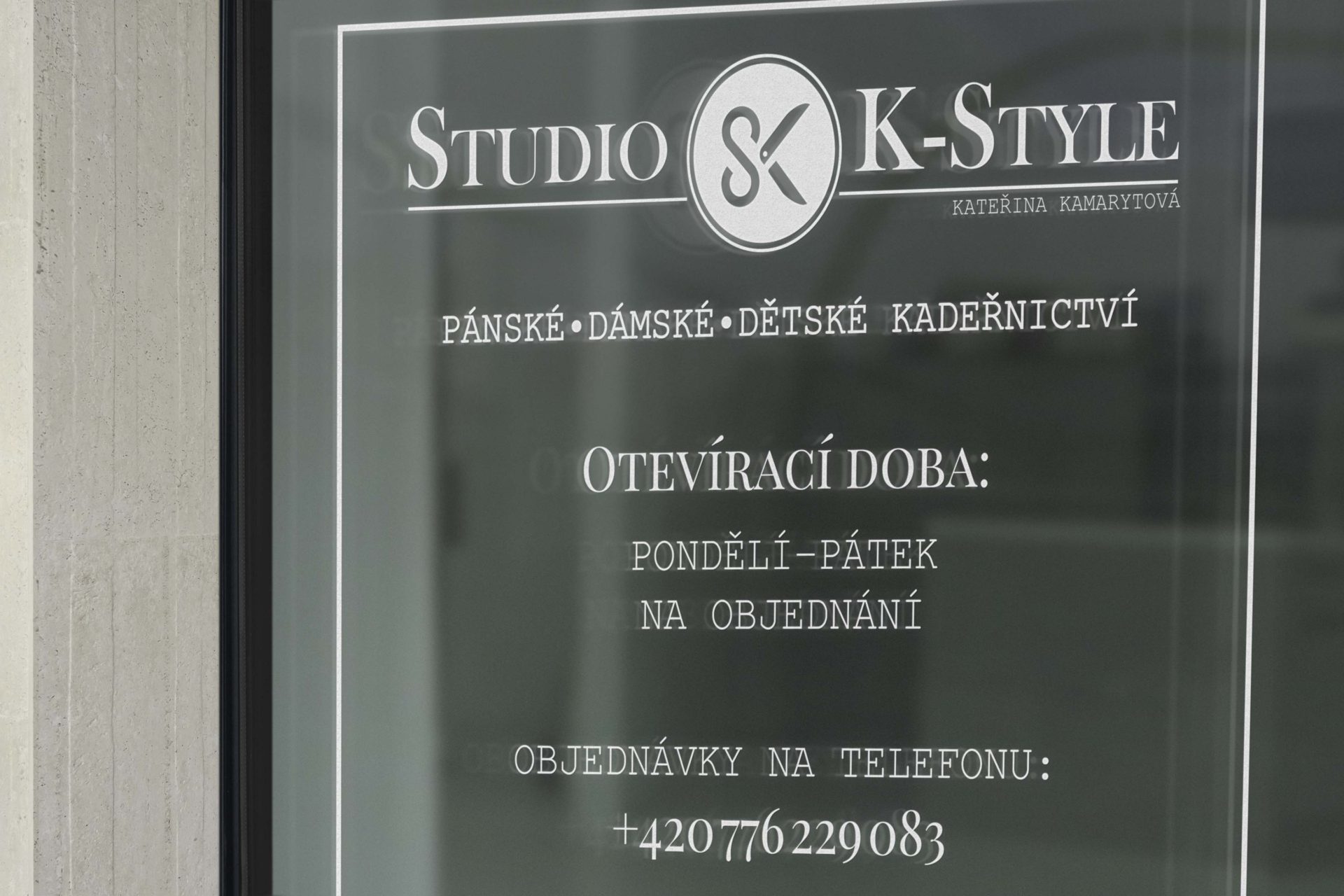 Studio K-Style - polep výlohy
