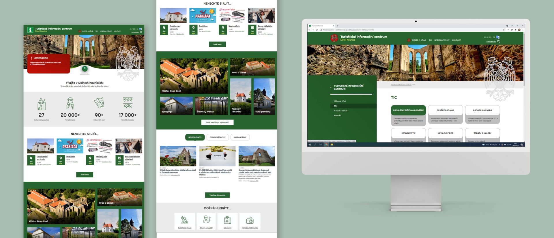 Web Turistického informačního centra
