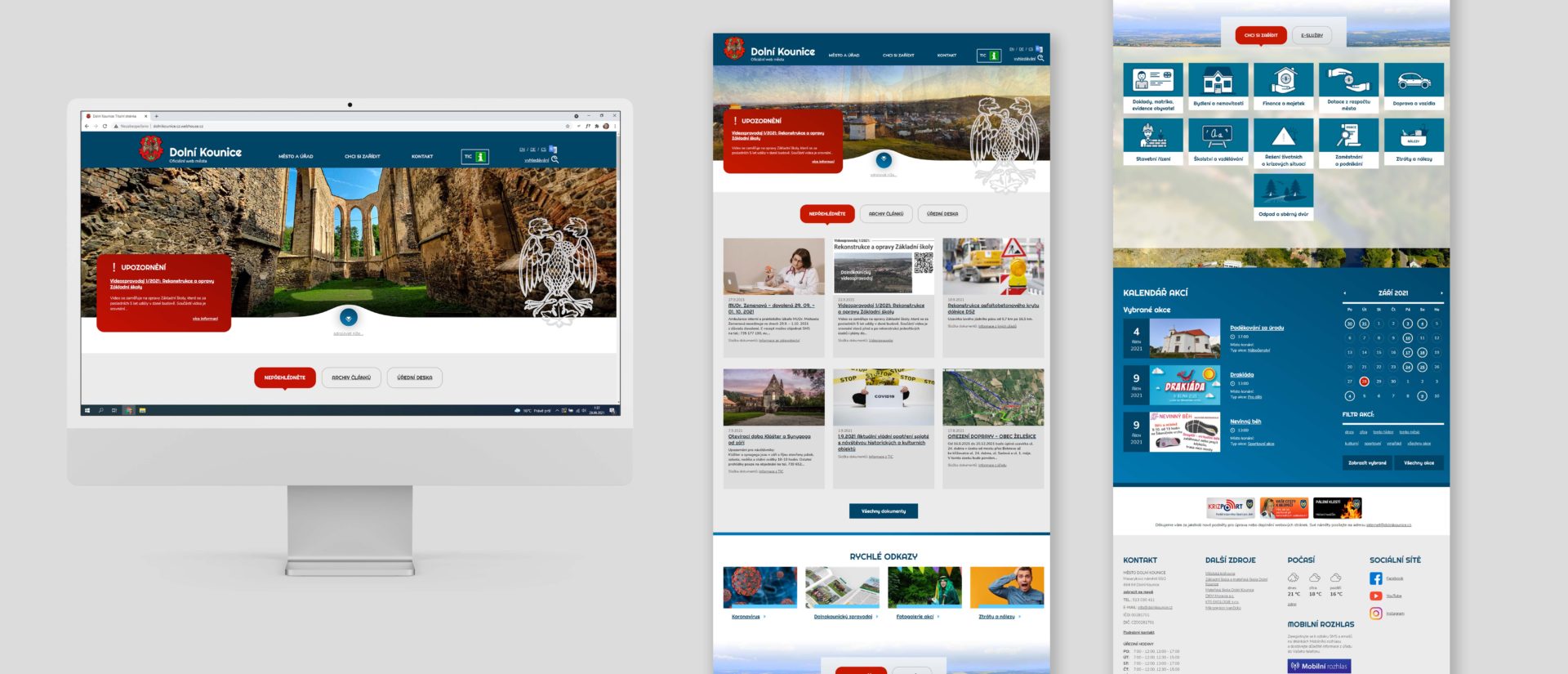 Web města Dolní Kounice
